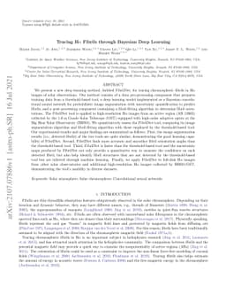 Tracing Halpha Fibrils through Bayesian Deep Learning