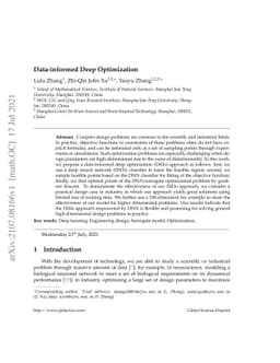Data-informed Deep Optimization