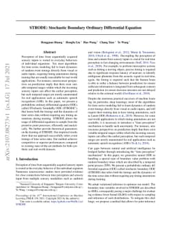 STRODE: Stochastic Boundary Ordinary Differential Equation