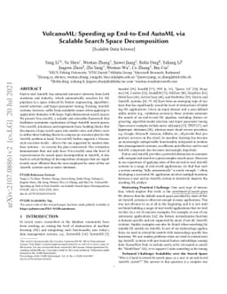 VolcanoML: Speeding up End-to-End AutoML via Scalable Search Space
  Decomposition