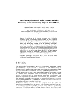 Analysing Cyberbullying using Natural Language Processing by
  Understanding Jargon in Social Media