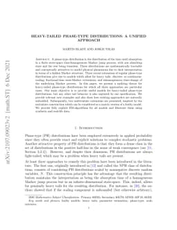 Heavy-tailed phase-type distributions: A unified approach