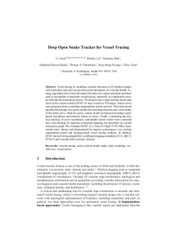 Deep Open Snake Tracker for Vessel Tracing