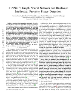 GNN4IP: Graph Neural Network for Hardware Intellectual Property Piracy
  Detection