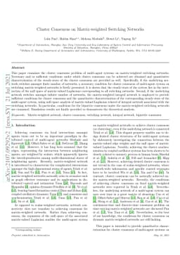 Cluster Consensus on Matrix-weighted Switching Networks
