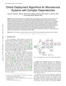 Online Deployment Algorithms for Microservice Systems with Complex
  Dependencies