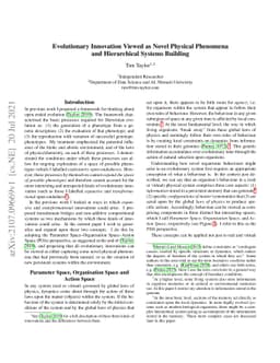 Evolutionary Innovation Viewed as Novel Physical Phenomena and
  Hierarchical Systems Building