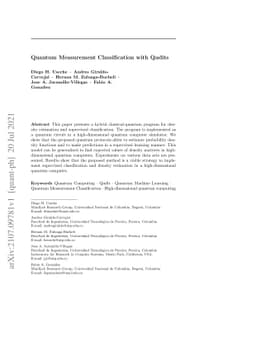 Quantum Measurement Classification with Qudits