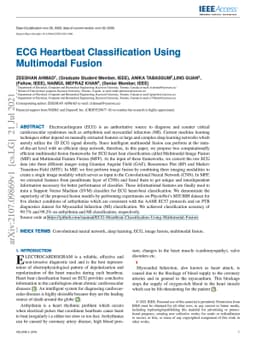 ECG Heartbeat Classification Using Multimodal Fusion