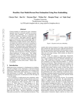PoseDet: Fast Multi-Person Pose Estimation Using Pose Embedding