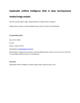 Explainable artificial intelligence (XAI) in deep learning-based medical
  image analysis