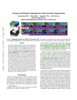 Unsupervised Domain Adaptation for Video Semantic Segmentation