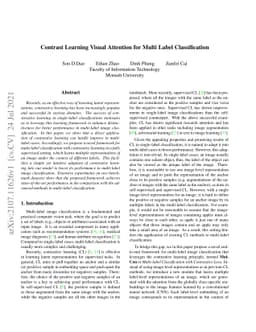 Multi-Label Image Classification with Contrastive Learning