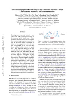 Towards Propagation Uncertainty: Edge-enhanced Bayesian Graph
  Convolutional Networks for Rumor Detection