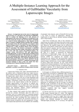 A Multiple-Instance Learning Approach for the Assessment of Gallbladder
  Vascularity from Laparoscopic Images
