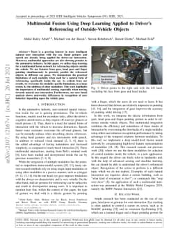 Multimodal Fusion Using Deep Learning Applied to Driver's Referencing of
  Outside-Vehicle Objects