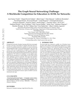 The Graph Neural Networking Challenge: A Worldwide Competition for
  Education in AI/ML for Networks