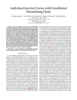 Individual Survival Curves with Conditional Normalizing Flows