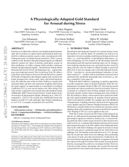 A Physiologically-Adapted Gold Standard for Arousal during Stress