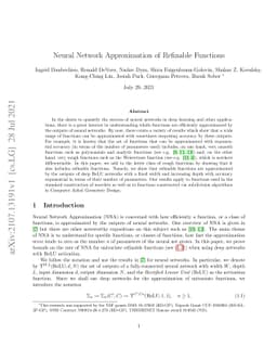 Neural Network Approximation of Refinable Functions