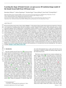 Learning the shape of female breasts: an open-access 3D statistical
  shape model of the female breast built from 110 breast scans