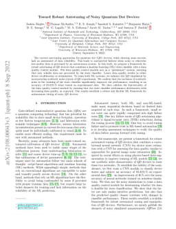 Toward Robust Autotuning of Noisy Quantum Dot Devices