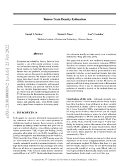Tensor-Train Density Estimation