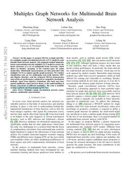 Multiplex Graph Networks for Multimodal Brain Network Analysis