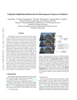 Unlimited Neighborhood Interaction for Heterogeneous Trajectory
  Prediction
