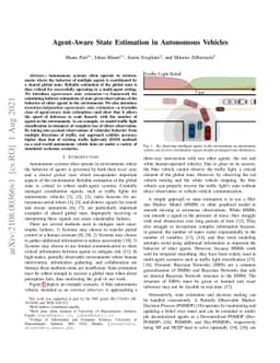 Agent-aware State Estimation in Autonomous Vehicles