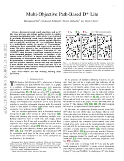 Multi-Objective Path-Based D* Lite