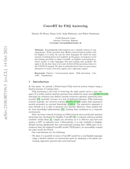 ConveRT for FAQ Answering