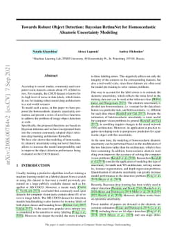 Towards Robust Object Detection: Bayesian RetinaNet for Homoscedastic
  Aleatoric Uncertainty Modeling