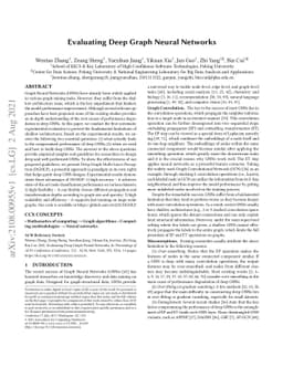 Evaluating Deep Graph Neural Networks