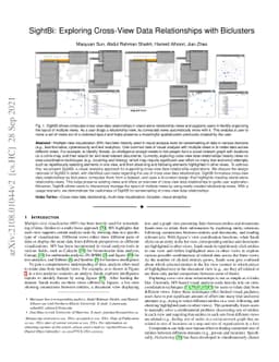 SightBi: Exploring Cross-View Data Relationships with Biclusters