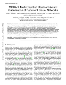 MOHAQ: Multi-Objective Hardware-Aware Quantization of Recurrent Neural
  Networks