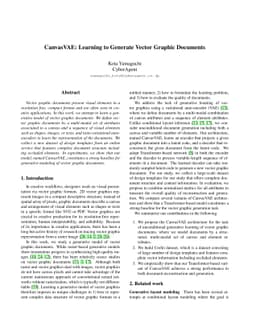 CanvasVAE: Learning to Generate Vector Graphic Documents