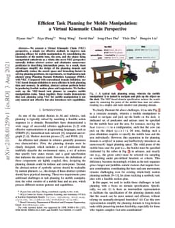 Efficient Task Planning for Mobile Manipulation: a Virtual Kinematic
  Chain Perspective