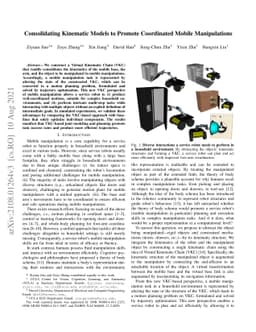 Consolidating Kinematic Models to Promote Coordinated Mobile
  Manipulations