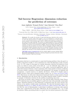 Tail inverse regression for dimension reduction with extreme response
