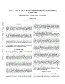 Bifocal Neural ASR: Exploiting Keyword Spotting for Inference
  Optimization