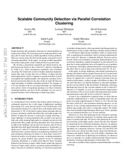 Scalable Community Detection via Parallel Correlation Clustering