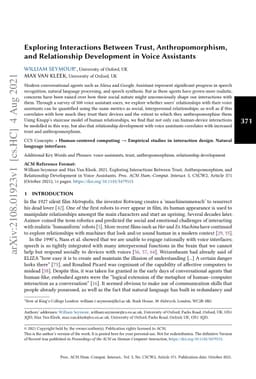 Exploring Interactions Between Trust, Anthropomorphism, and Relationship
  Development in Voice Assistants