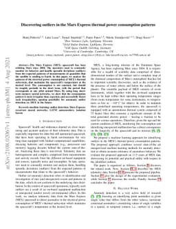 Discovering outliers in the Mars Express thermal power consumption
  patterns