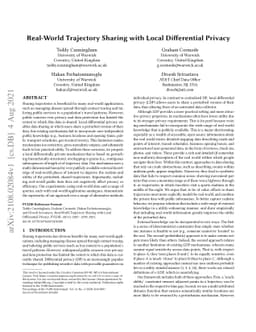 Real-World Trajectory Sharing with Local Differential Privacy