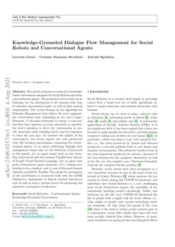 Knowledge-Grounded Dialogue Flow Management for Social Robots and
  Conversational Agents
