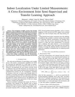 Indoor Localization Under Limited Measurements: A Cross-Environment
  Joint Semi-Supervised and Transfer Learning Approach