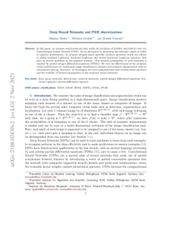 Deep Neural Networks and PIDE discretizations