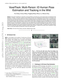 VoxelTrack: Multi-Person 3D Human Pose Estimation and Tracking in the
  Wild