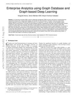 Enterprise Analytics using Graph Database and Graph-based Deep Learning